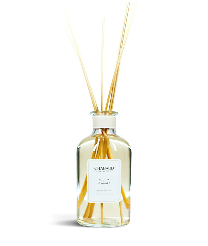 Poudre d'Ambre Reed Diffuser by Chabaud Maison De Parfum