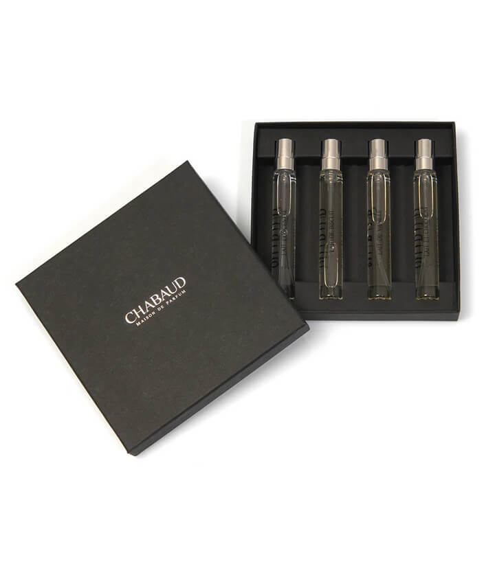 Chabaud グルマン ディスカバリー セット 4 x 7.5 Chabaud Gourmand Fragrances Discovery Box | Scentrique Niche