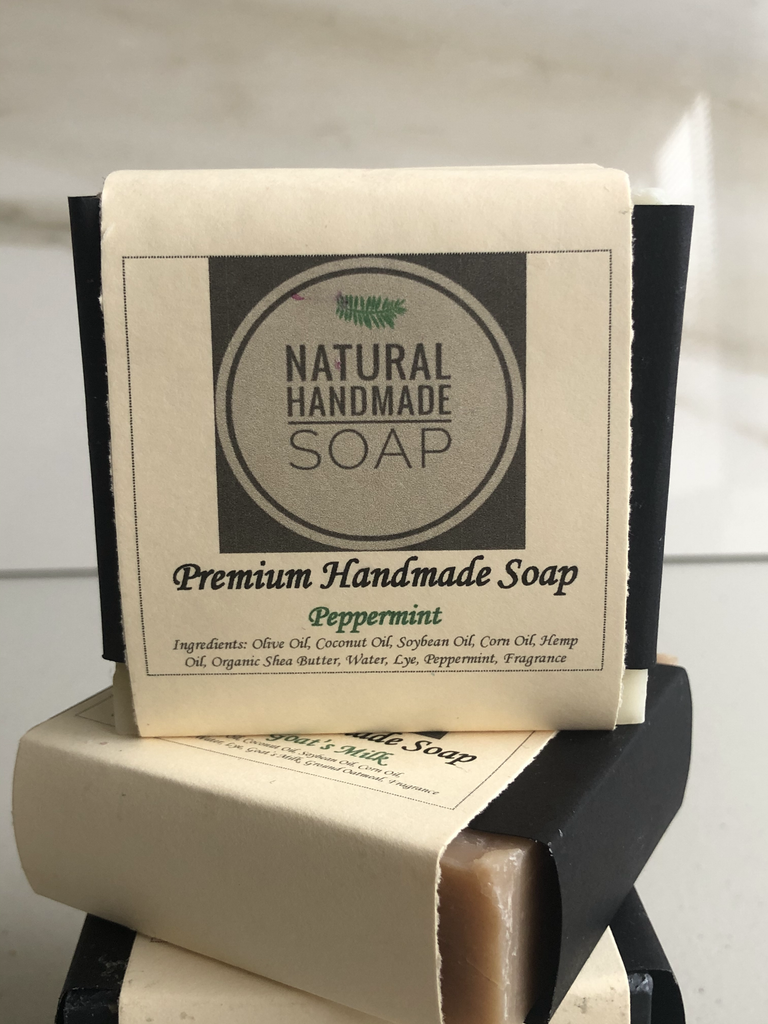 Peppermint Natural Handmade Soap | Scentrique Home Fragrances